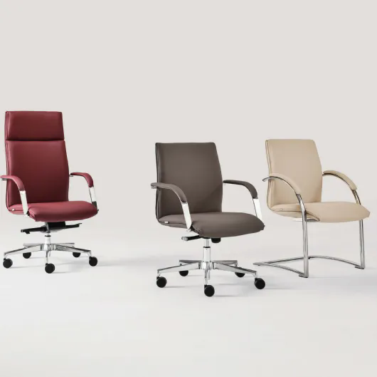 Poltrone da Ufficio in pelle Rang di Milani