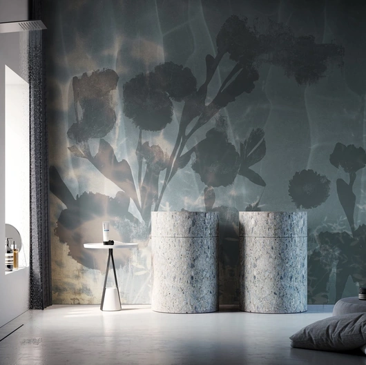 Carta da parati floreale astratta Alten di Instabilelab