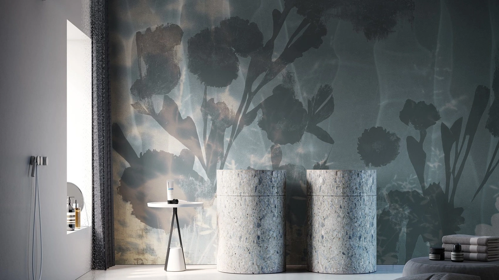 Carta da parati floreale astratta Alten di Instabilelab