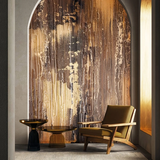 Carta da parati Dance Of Golden Shadows di London Art