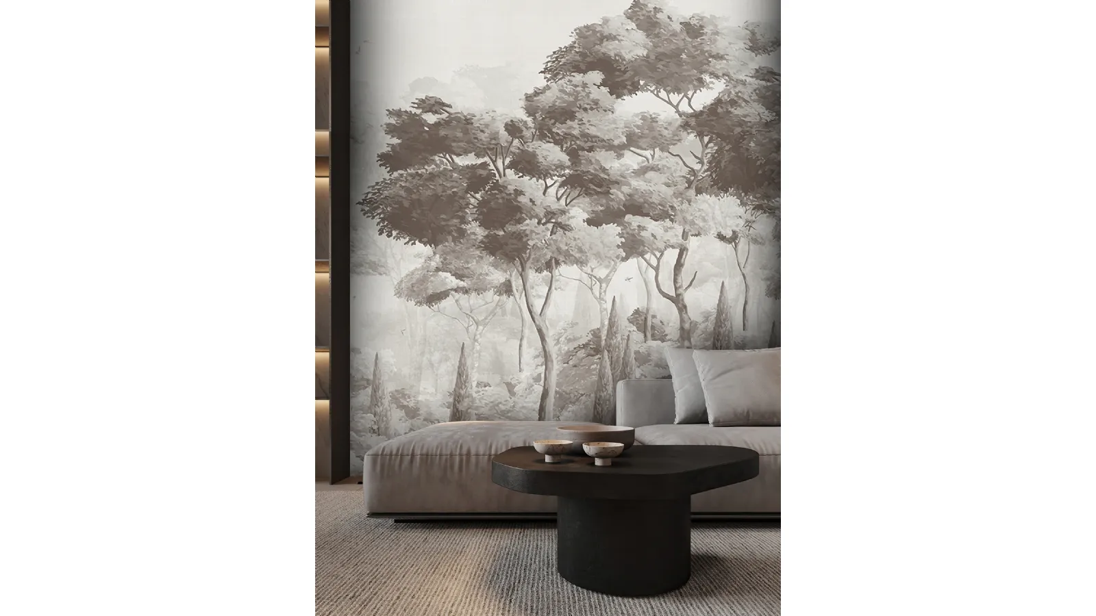 Carta da parati Wallpainting Tree di Adriani e Rossi