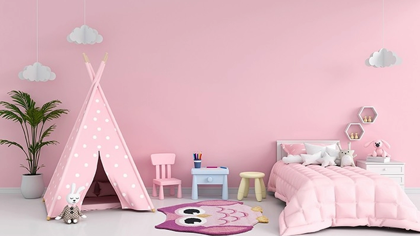 Tappeto da cameretta per bambini Animals di Sitap