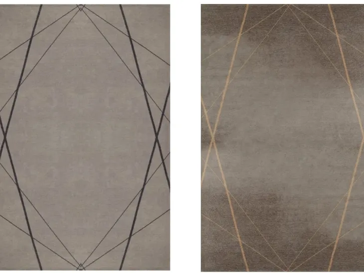 Tappeto Geometrico con linee che si intersecano di Doimo Salotti