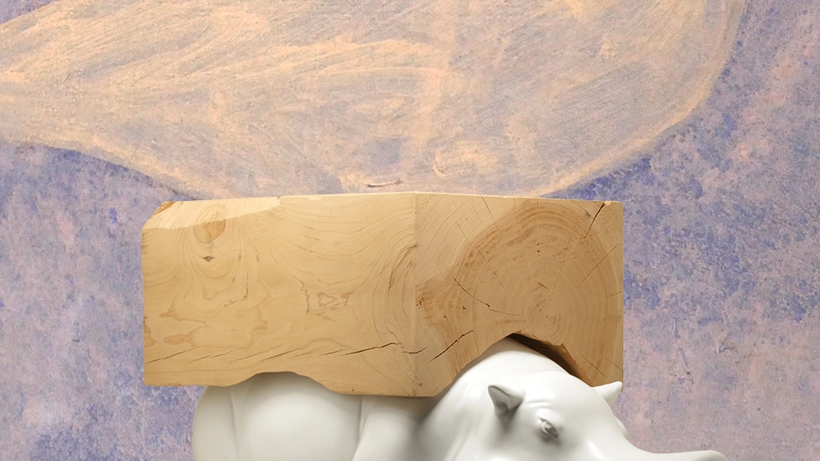 Pouf Hippo Wagon Wood di Adriani e Rossi