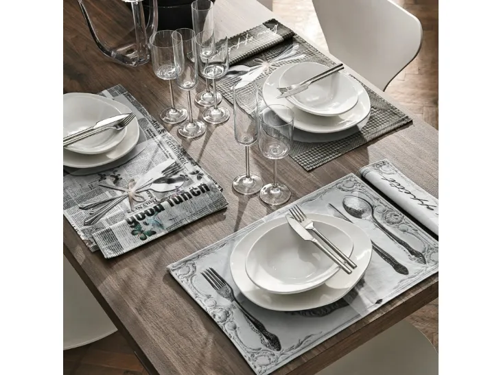 Set da tavola in cotone tovaglietta e tovagliolo di Adriani e Rossi