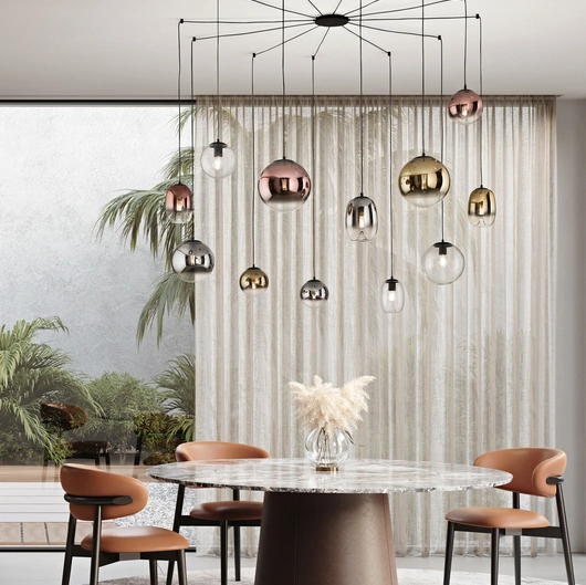 Lampada a sospensione Balu in vetro soffiato di Ondaluce