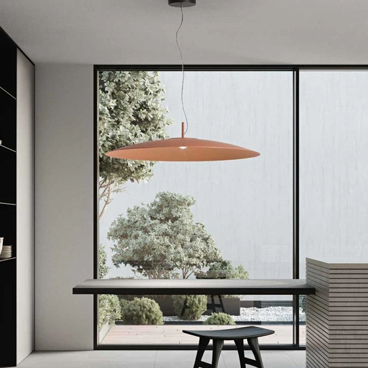 Lampada a sospensione Elle in alluminio di Ondaluce