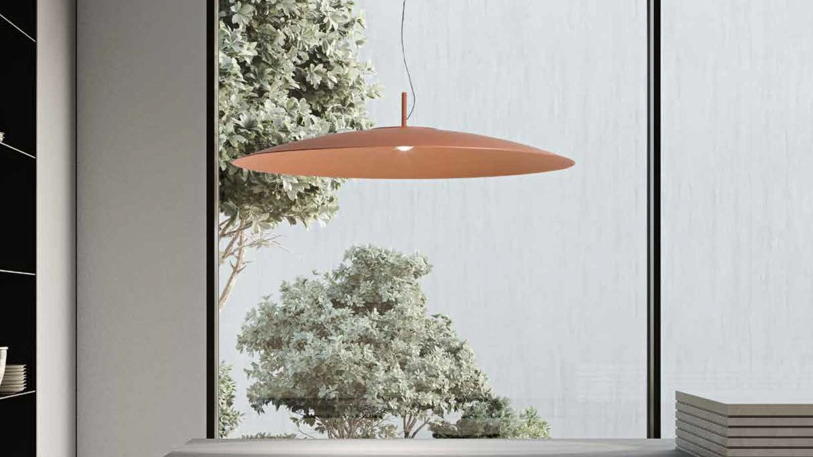 Lampada a sospensione Elle in alluminio di Ondaluce