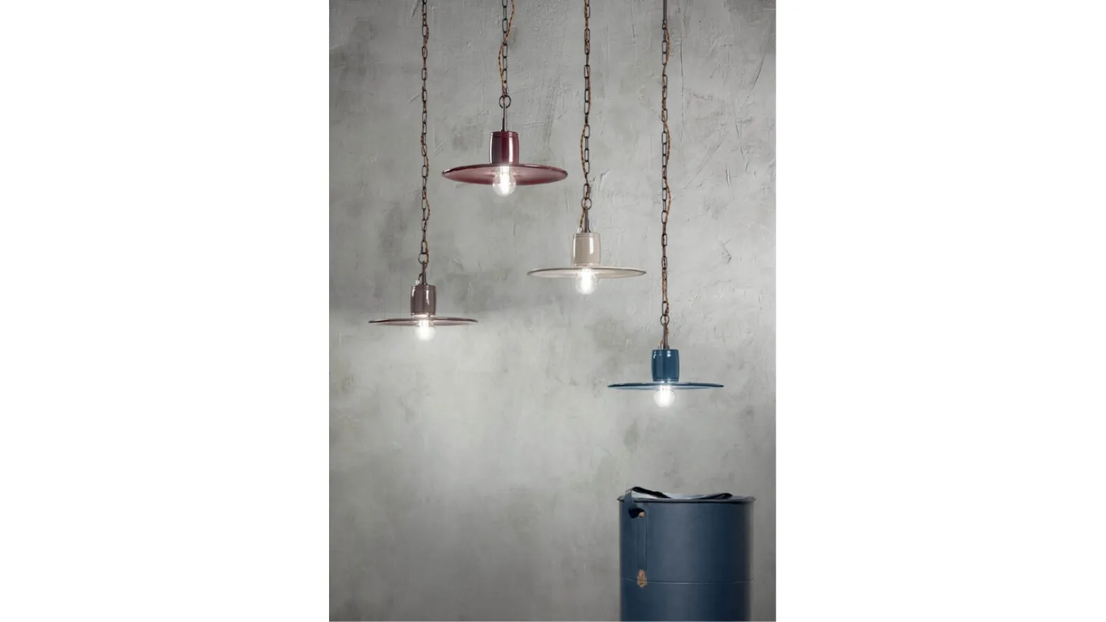 Lampada a sospensione in ceramica Land di Ondaluce