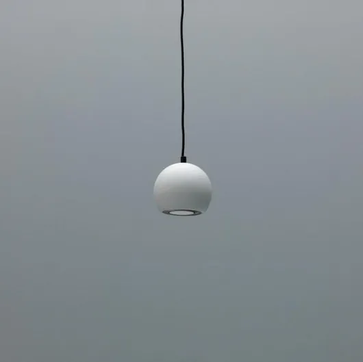 Lampada a sospensione Tenis in metallo verniciato Bianco di Stones