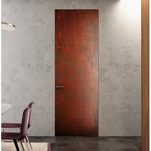 Porta Filomuro Surface Metalli Ferro Ruggine di BiHome
