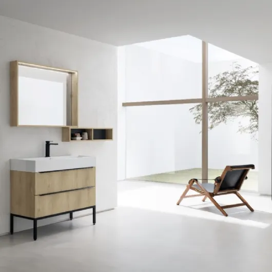 Mobile Bagno da appoggio in nobilitato effetto legno B201 BD023 di Compab