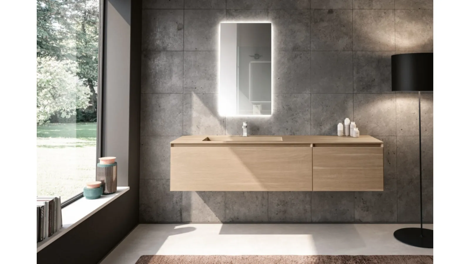 Mobile Bagno in laminato Rovere Extreme 04 di GB Group