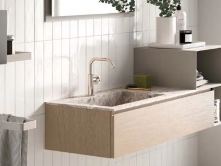 Mobile da Bagno con vani in metallo Petra PT 47 Artesi
