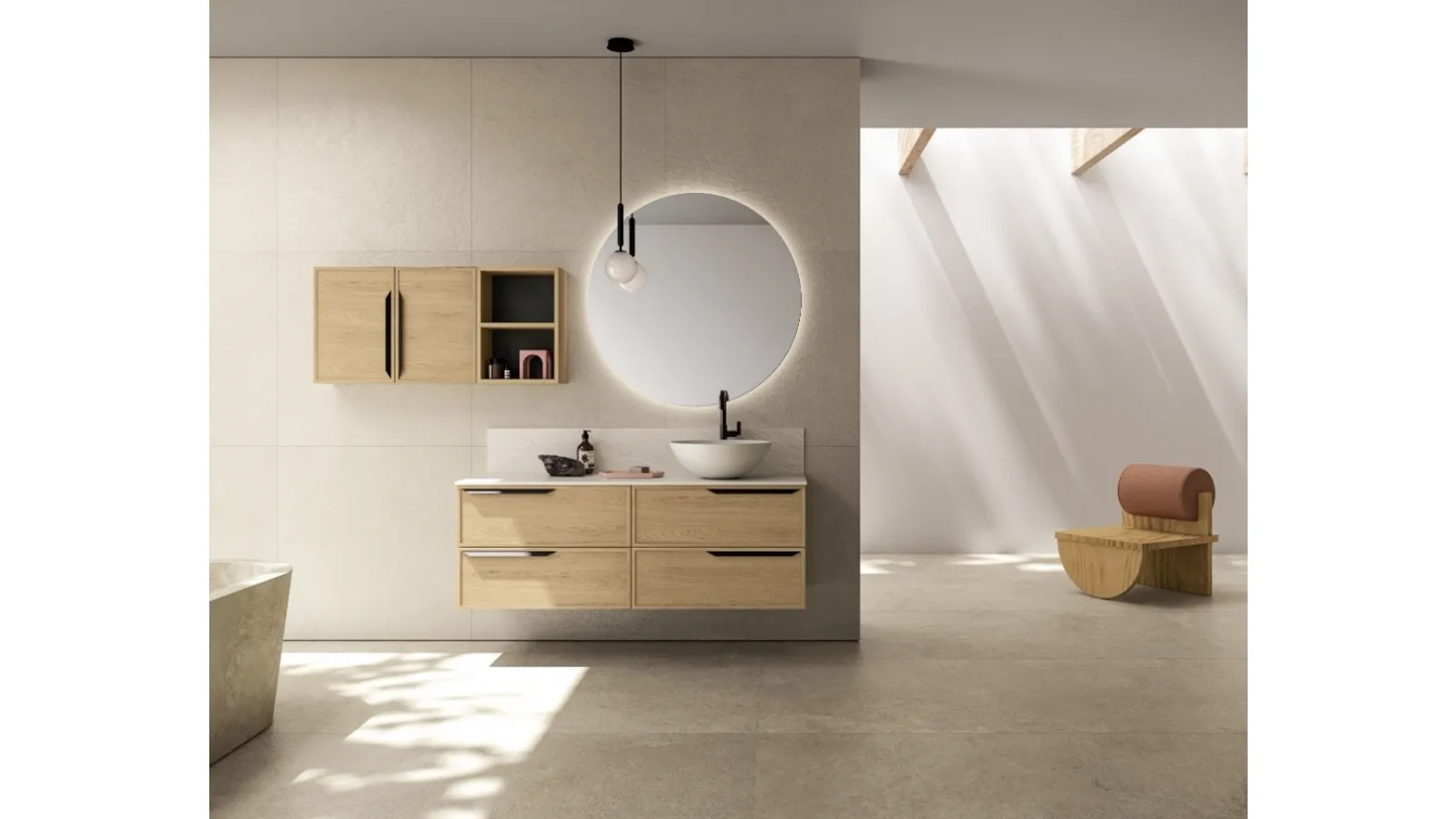 Mobile da Bagno sospeso TABULA TB02 di Compab
