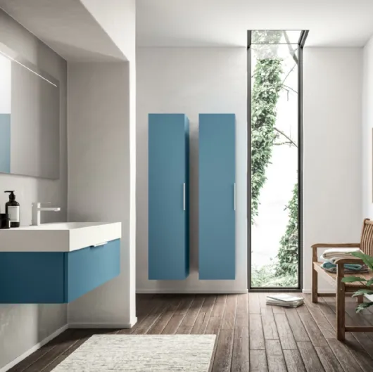 Mobile da Bagno sospeso in laccato opaco Uniq 03 di GB Group