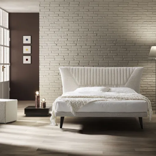 Letto in tessuto imbottito Chloé di Stilfar Italia