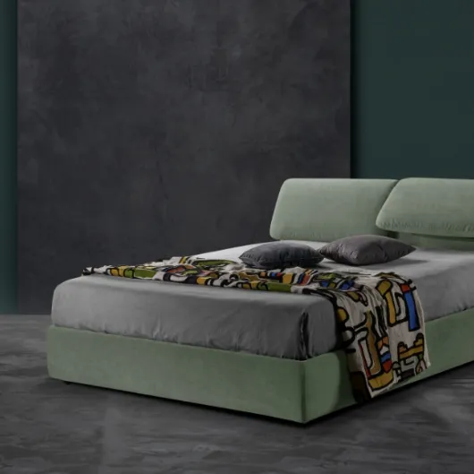 Letto giovane e moderno con testiera relax Tex di Excò