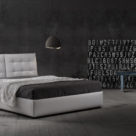 Letto in vellutino imbottito Zoè Quattro Ring 28 di Excò