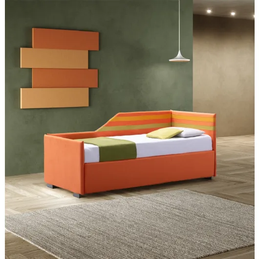 Letto singolo Arcobaleno con letto estraibile di Stilfar Italia