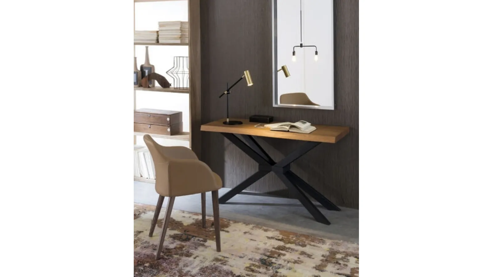 Mobile ingresso Shangai Consolle in legno di Rovere di Riflessi
