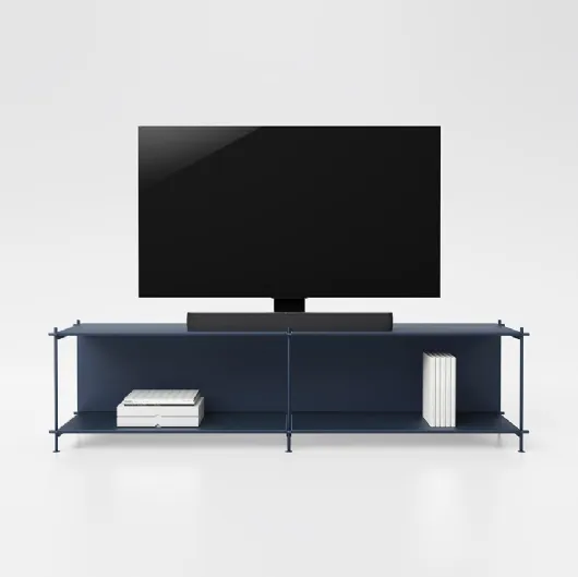 Mobile Porta Tv minimalista in acciao e laminato Musa 01 di Pezzani