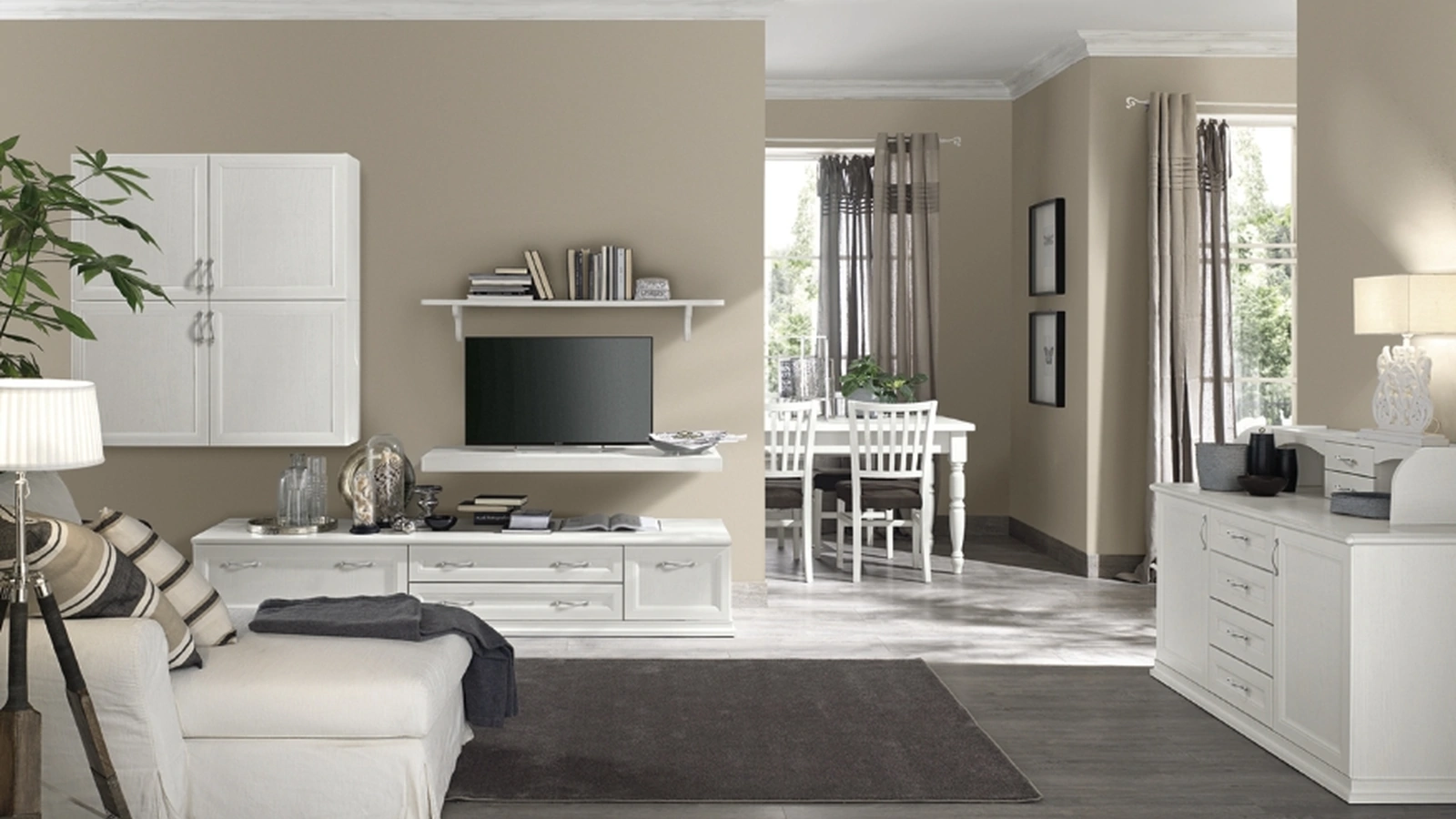 Parete Attrezzata Arcadia AS021 di Colombini Casa