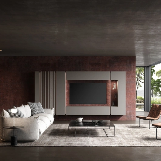 Parete Attrezzata Soggiorno Bassorilievo 41 di Voltan