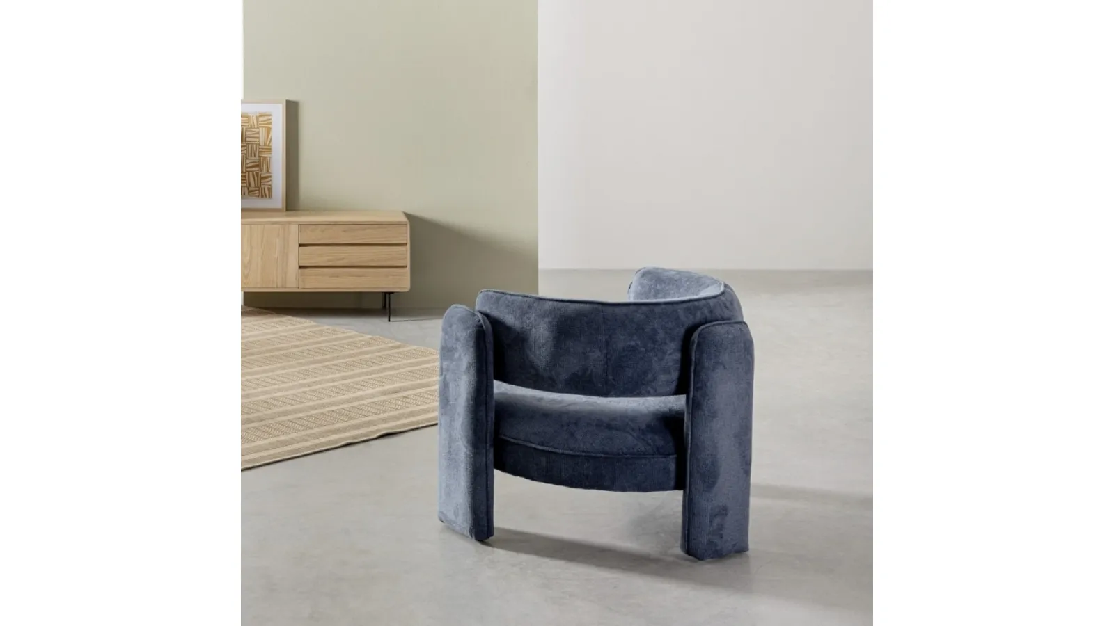 Poltroncina in tessuto Aisha di Bizzotto