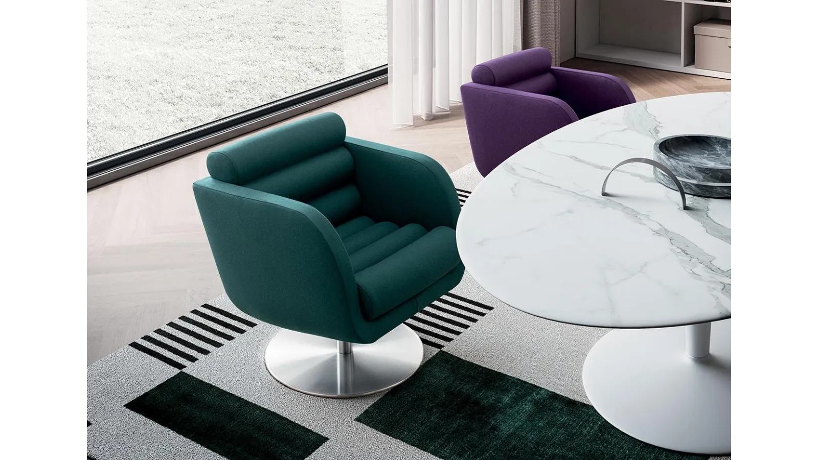 Poltroncina imbottita Tubes di Felis
