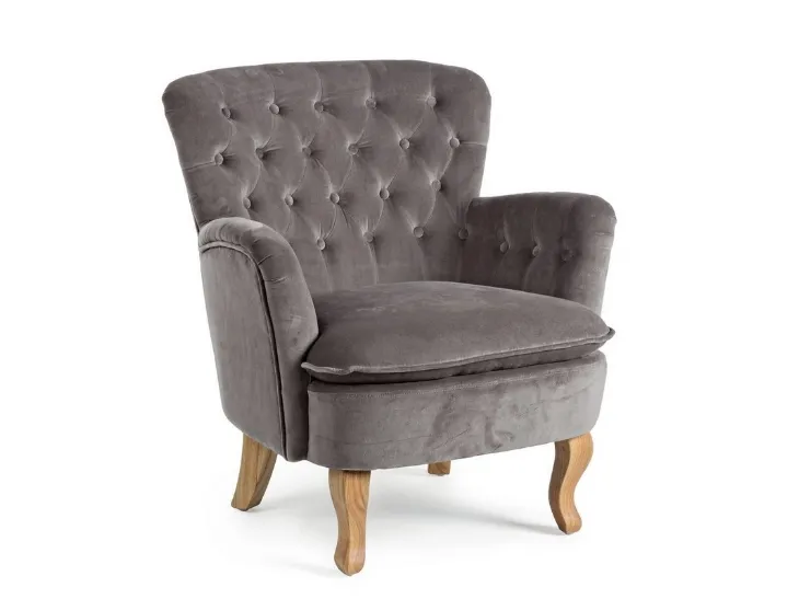 Poltrona Orlins grigio chiaro di Bizzotto
