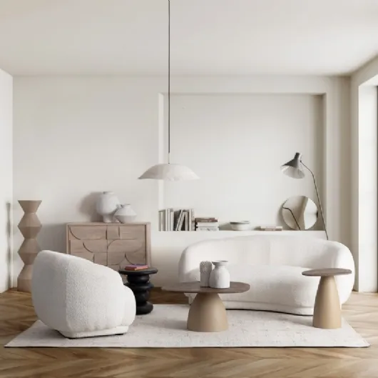 Poltroncina in tessuto Tecla di Bizzotto