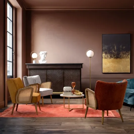 Poltroncina in tessuto Virna di Bizzotto