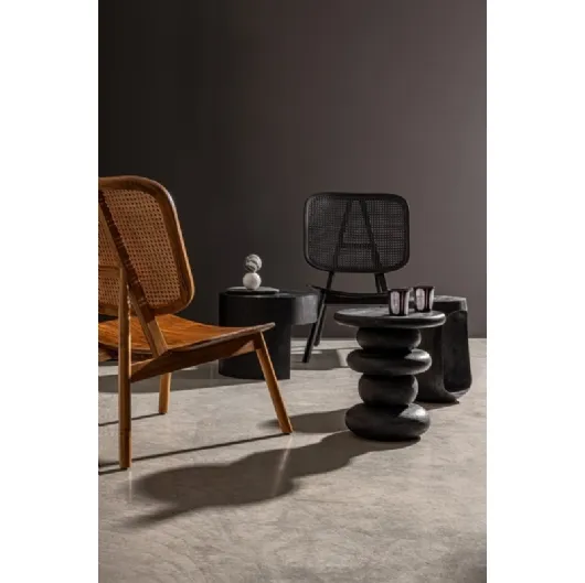 Poltrona in legno e rattan Yves di Bizzotto