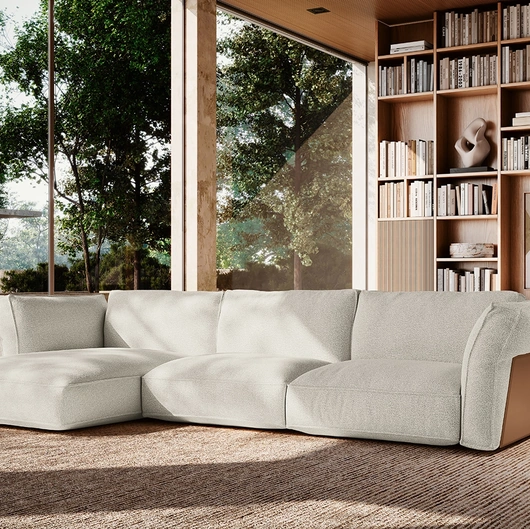 Divano con penisola Cocoon di Felis