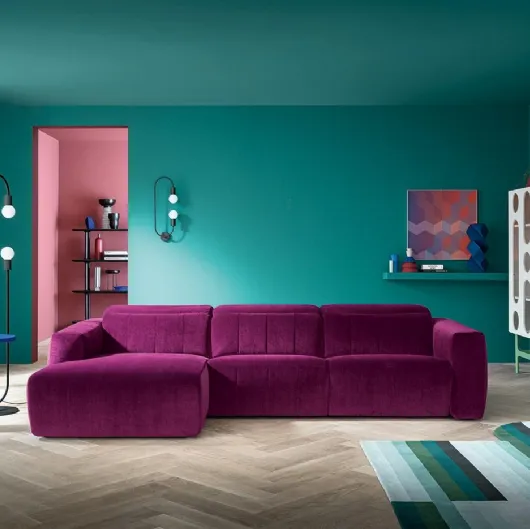 Divano relax con penisola Kensington di Felis