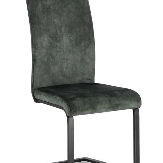 Sedia Kennet in velluto verde di Bizzotto