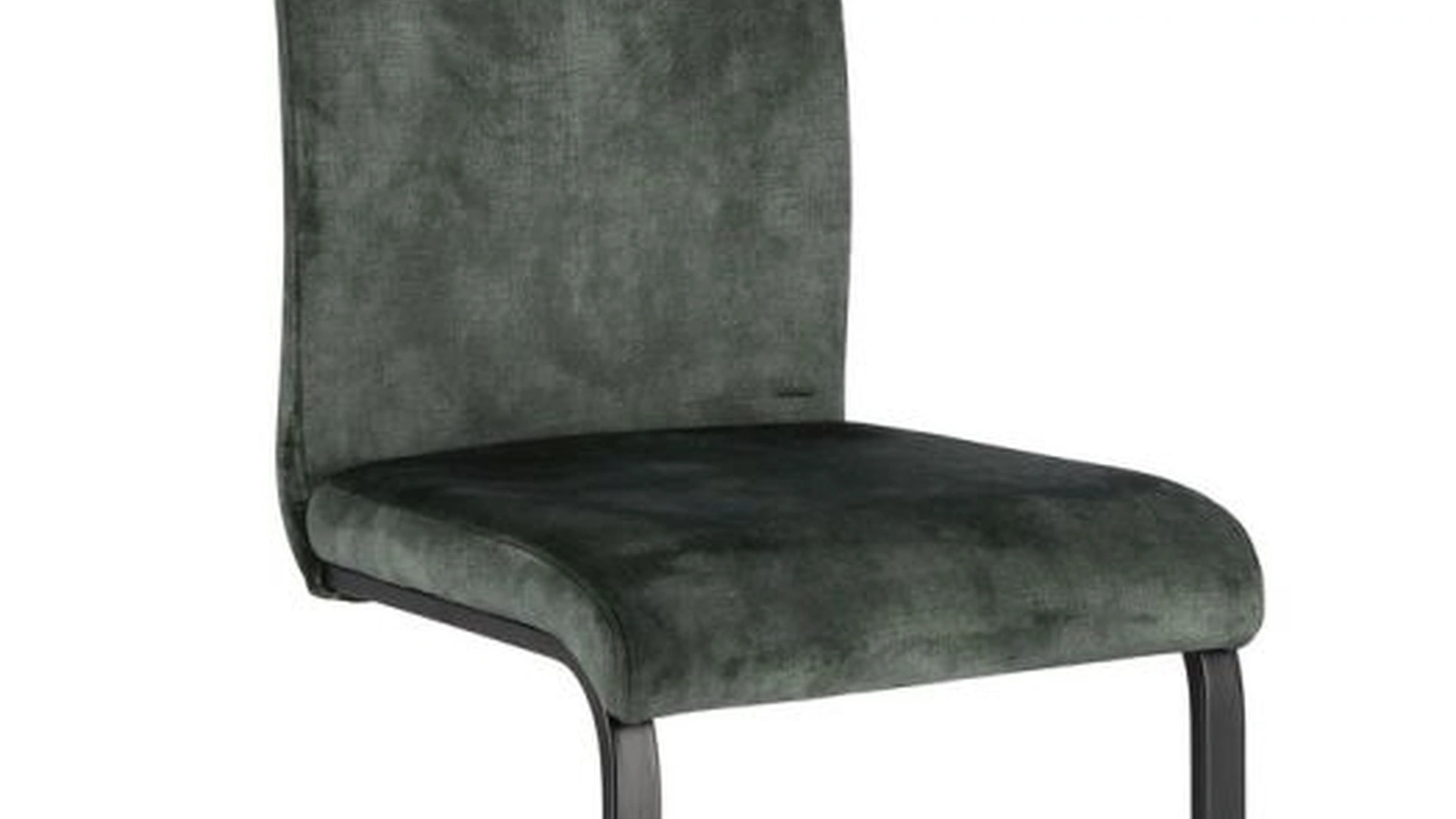 Sedia Kennet in velluto verde di Bizzotto