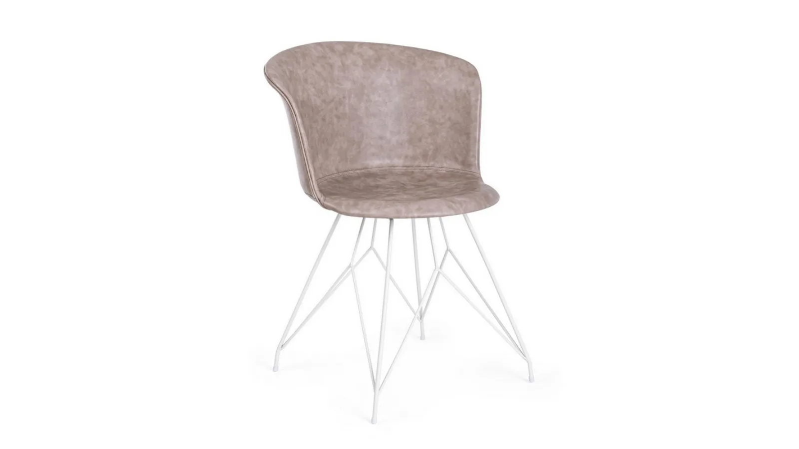 Sedia in ecopelle Loft di Bizzotto