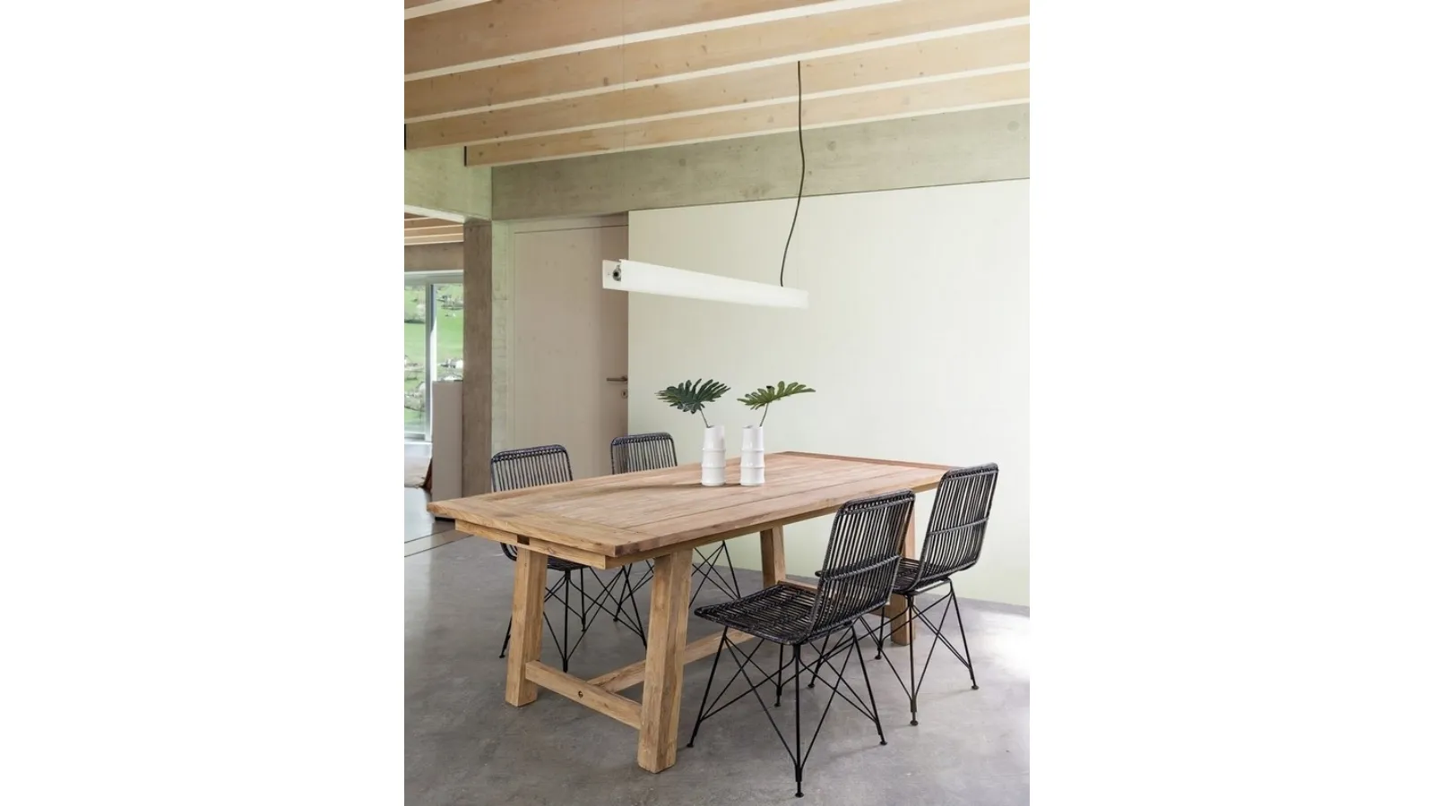 Sedia Lucila Kubu in rattan di Bizzotto