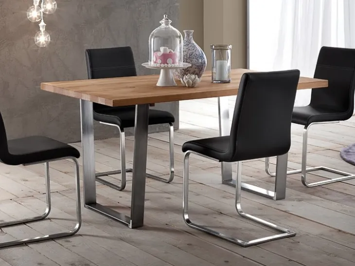 Sedia moderna in pelle Roxy di Domitalia