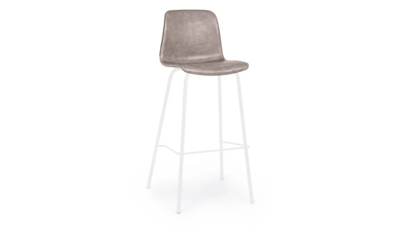 Sgabello in ecopelle Kyra di Bizzotto