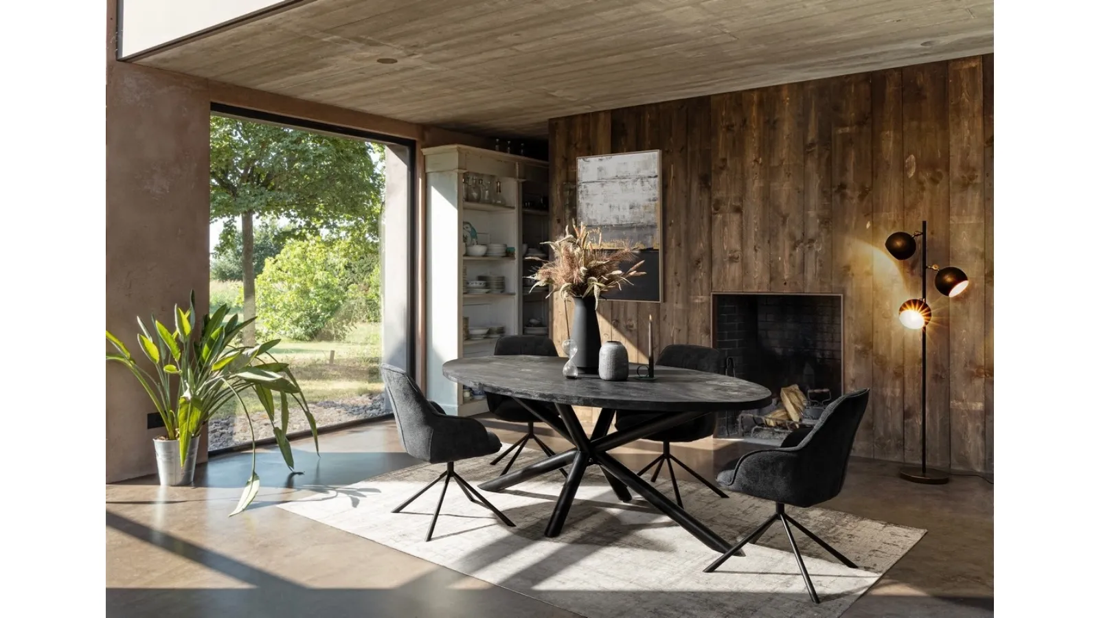 Tavolo in legno ovale Hastings di Bizzotto