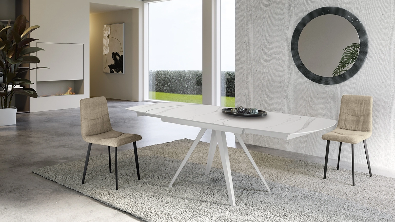 Tavolo allungabile Kyoto 140 di Stones