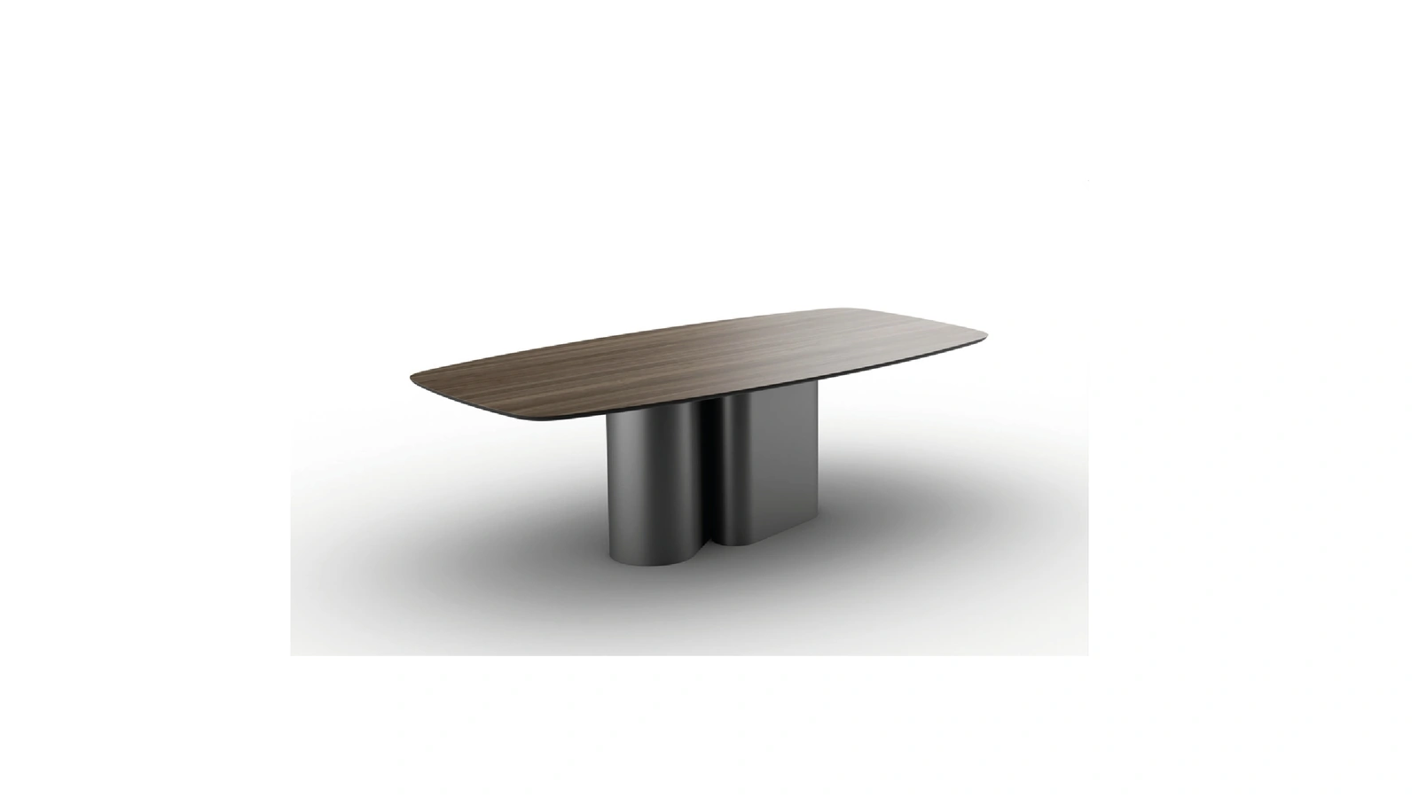 Tavolo Otis con top in Noce di Zamagna