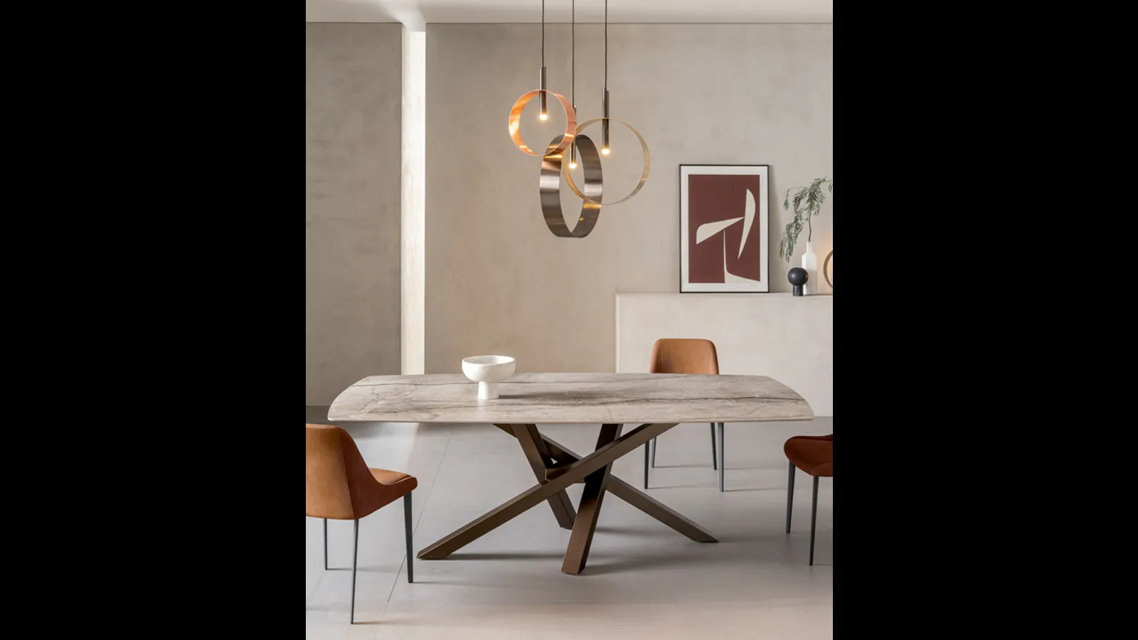 Tavolo Shangai in ceramica di Riflessi