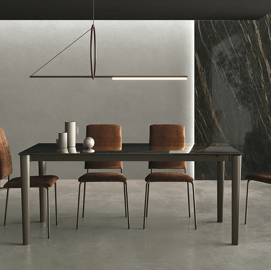 Tavolo allungabile Yago in ceramica lucida di Sedit