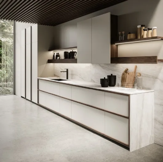 Cucina Design lineare in laccato Arena di Maistri