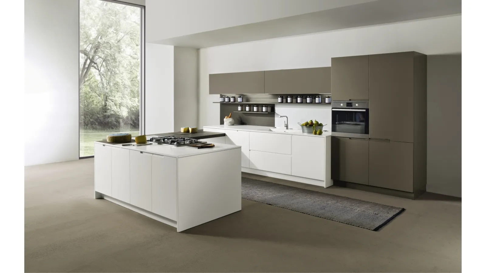 Cucina Design con penisola Arena 13 di Maistri