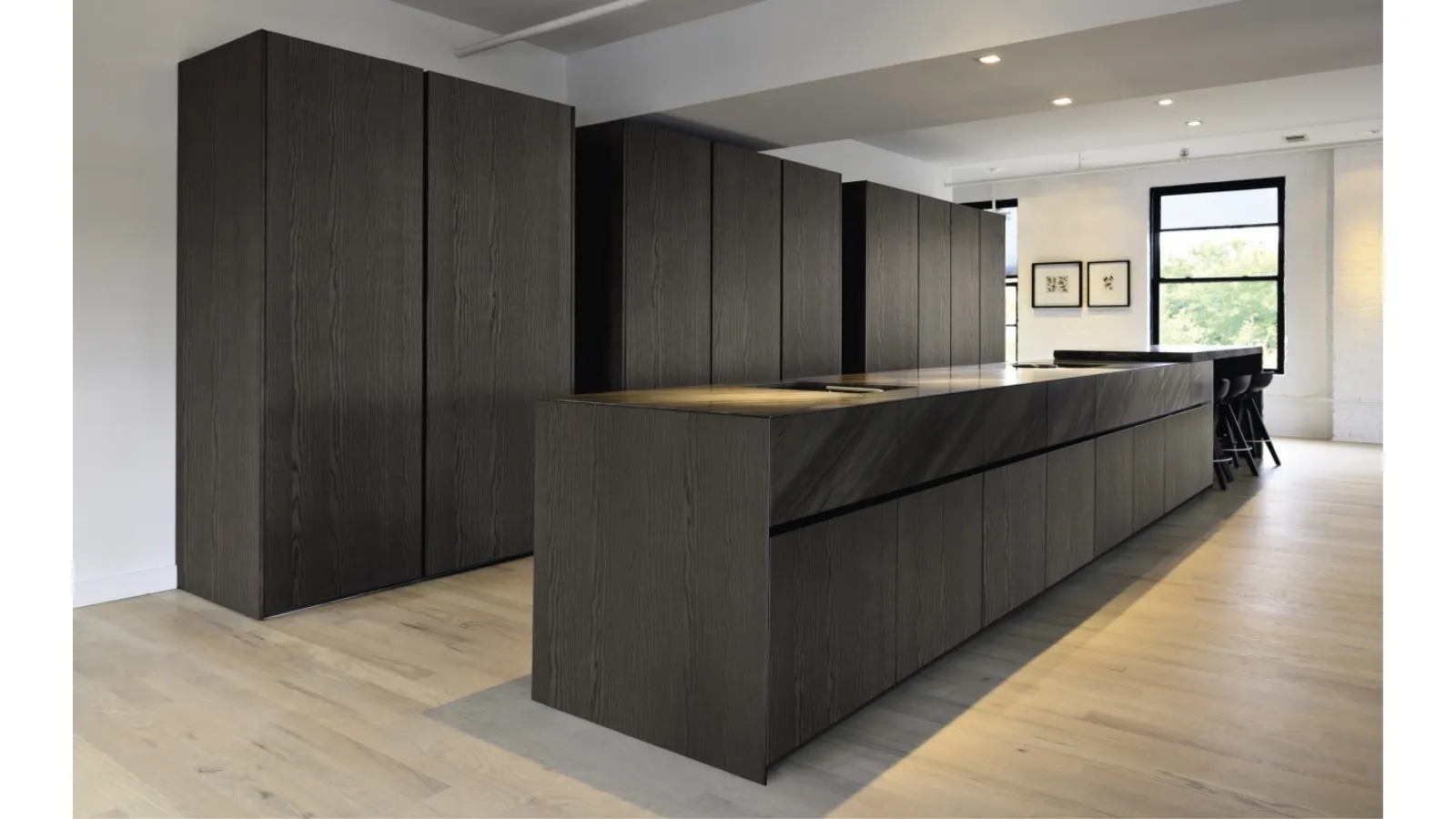 Cucina Design Giza in legno con isola di Maistri